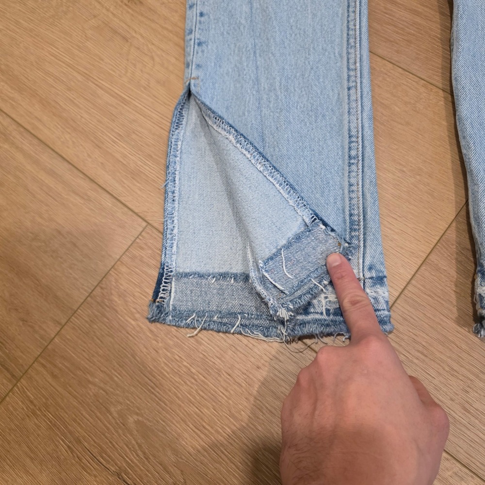 EB Denim Light Blue Straight Leg Jeans - Picture 2 of 15